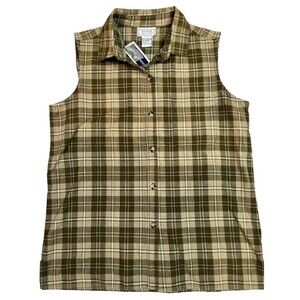 NWT Jennifer Moore Women's Sleeveless Cotton Work Hike Outdoors Shirt Size Small